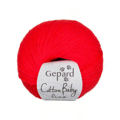 Cotton Baby Lino de Gepard Garn coloris 325 Red