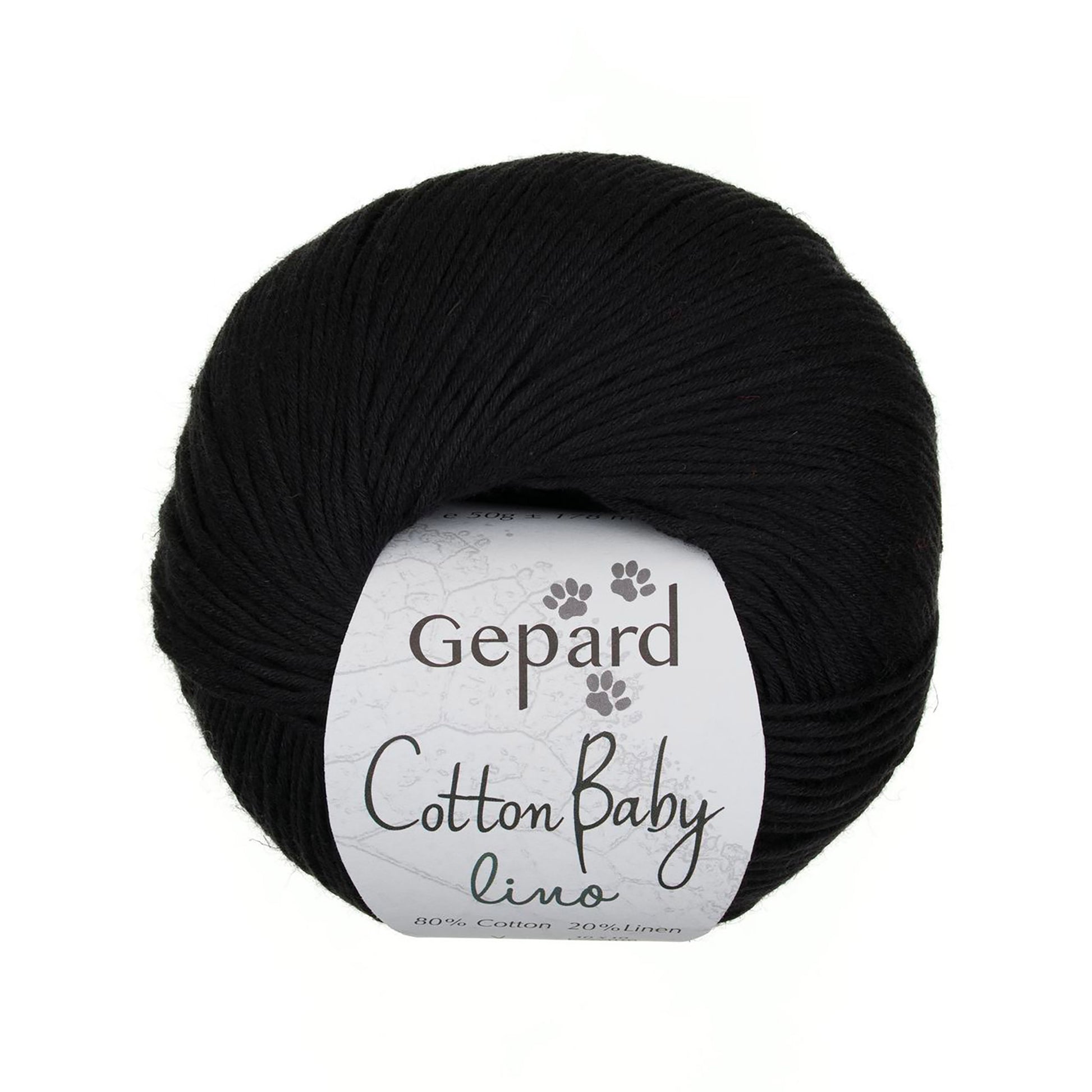 Cotton Baby Lino de Gepard Garn coloris 599 Black