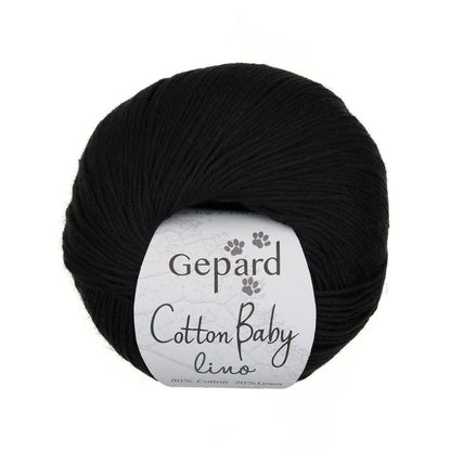 Cotton Baby Lino de Gepard Garn coloris 599 Black
