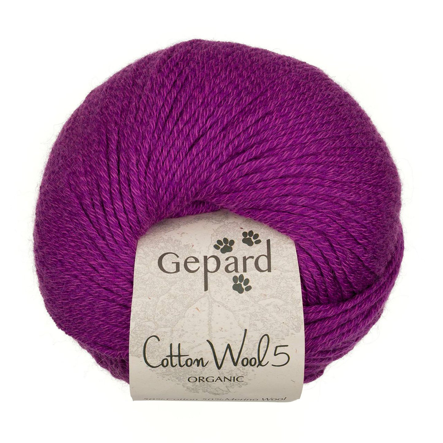 CottonWool 5 Organic de Gepard Garn coloris 640 Enchanted Purple