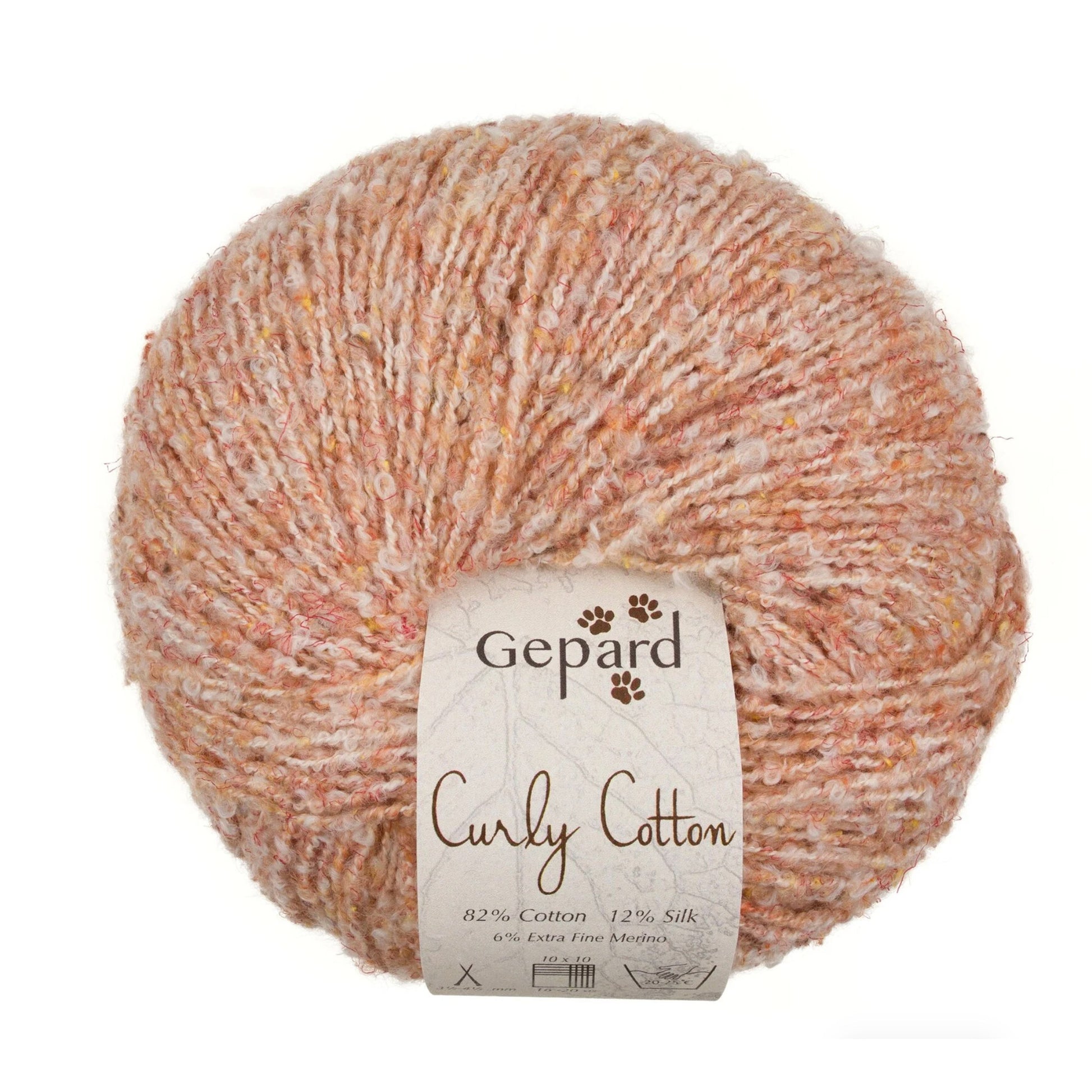 Pelote de Cotton Curly de Gepard Garn coloris 220 Pêche