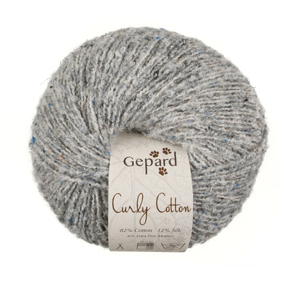 Pelote de Cotton Curly de Gepard Garn coloris 520 Marbre Gris