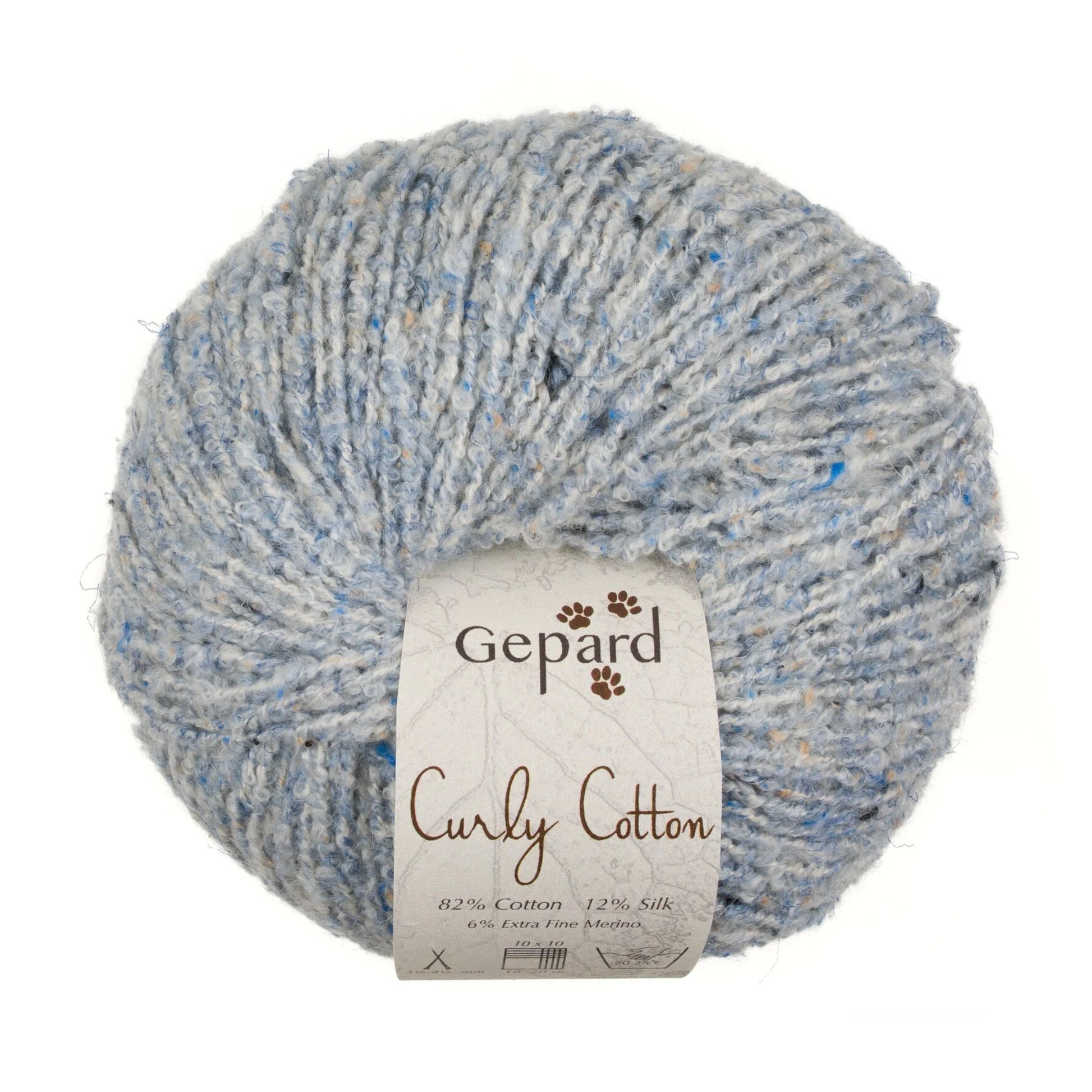 Pelote de Cotton Curly de Gepard Garn coloris 720 Ciel