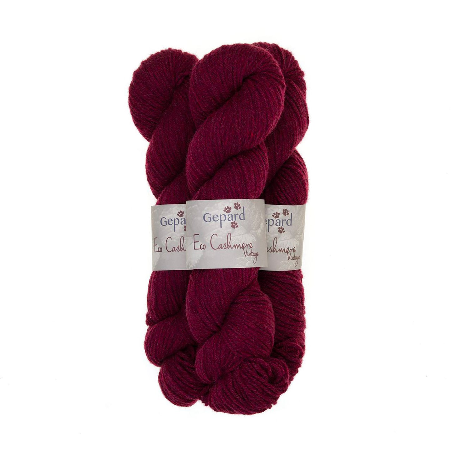 Eco Cashmere Vintage de Gepard Garn coloris 480 Bordeaux