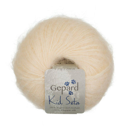 Kid Seta de Gepard Garn coloris 114 Pastel Yellow