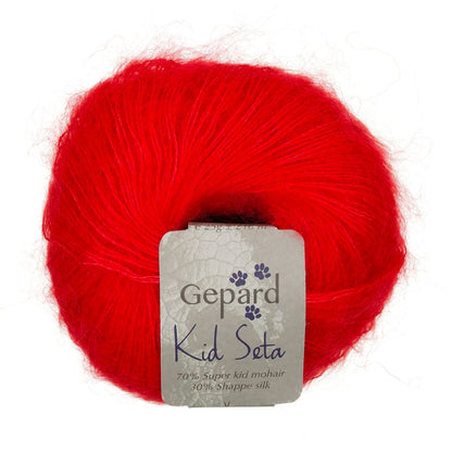 Kid Seta de Gepard Garn coloris 330 Blood Orange
