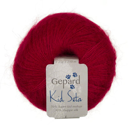 Kid Seta de Gepard Garn coloris 450 Cherry Red