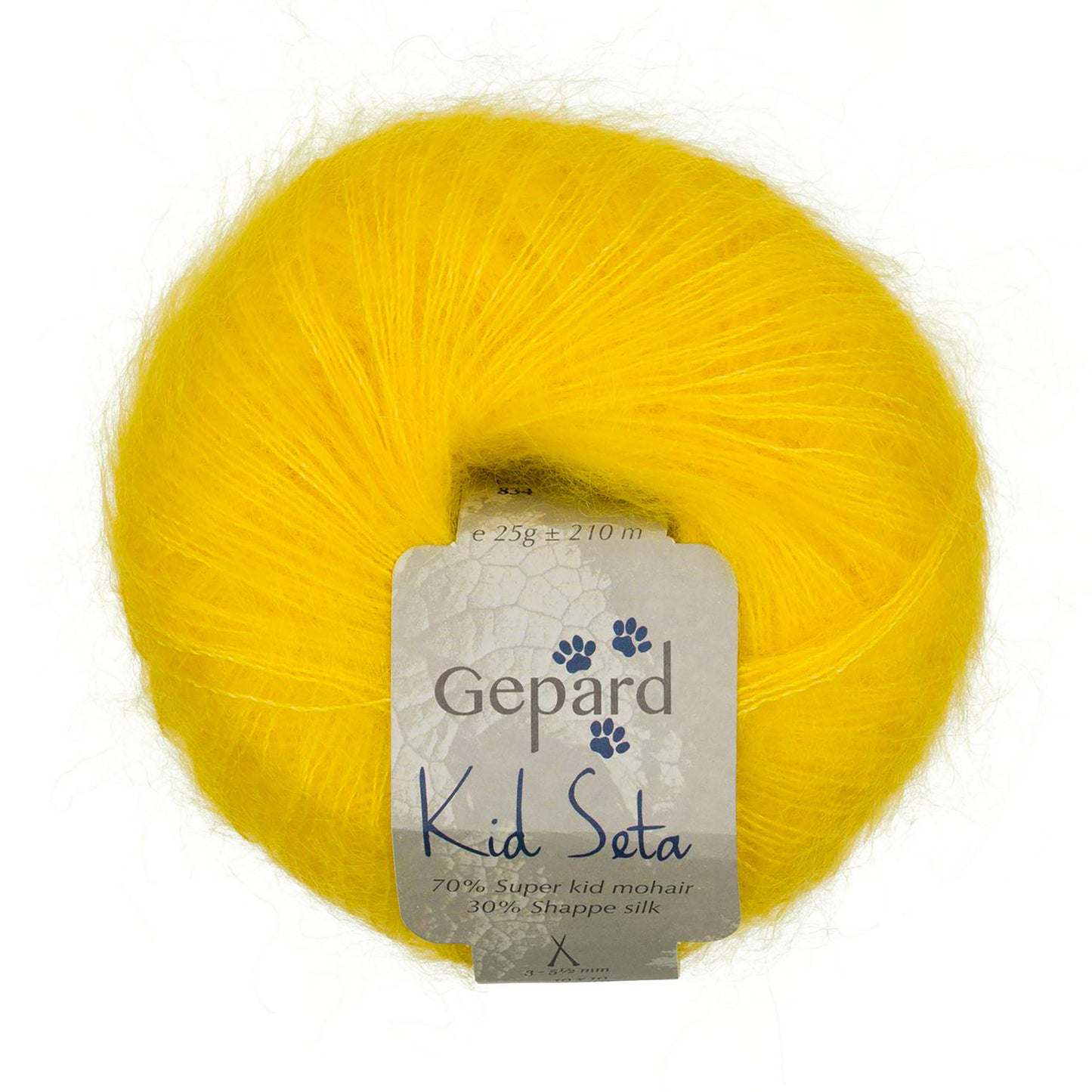 Kid Seta de Gepard Garn coloris 834 Bright Yellow