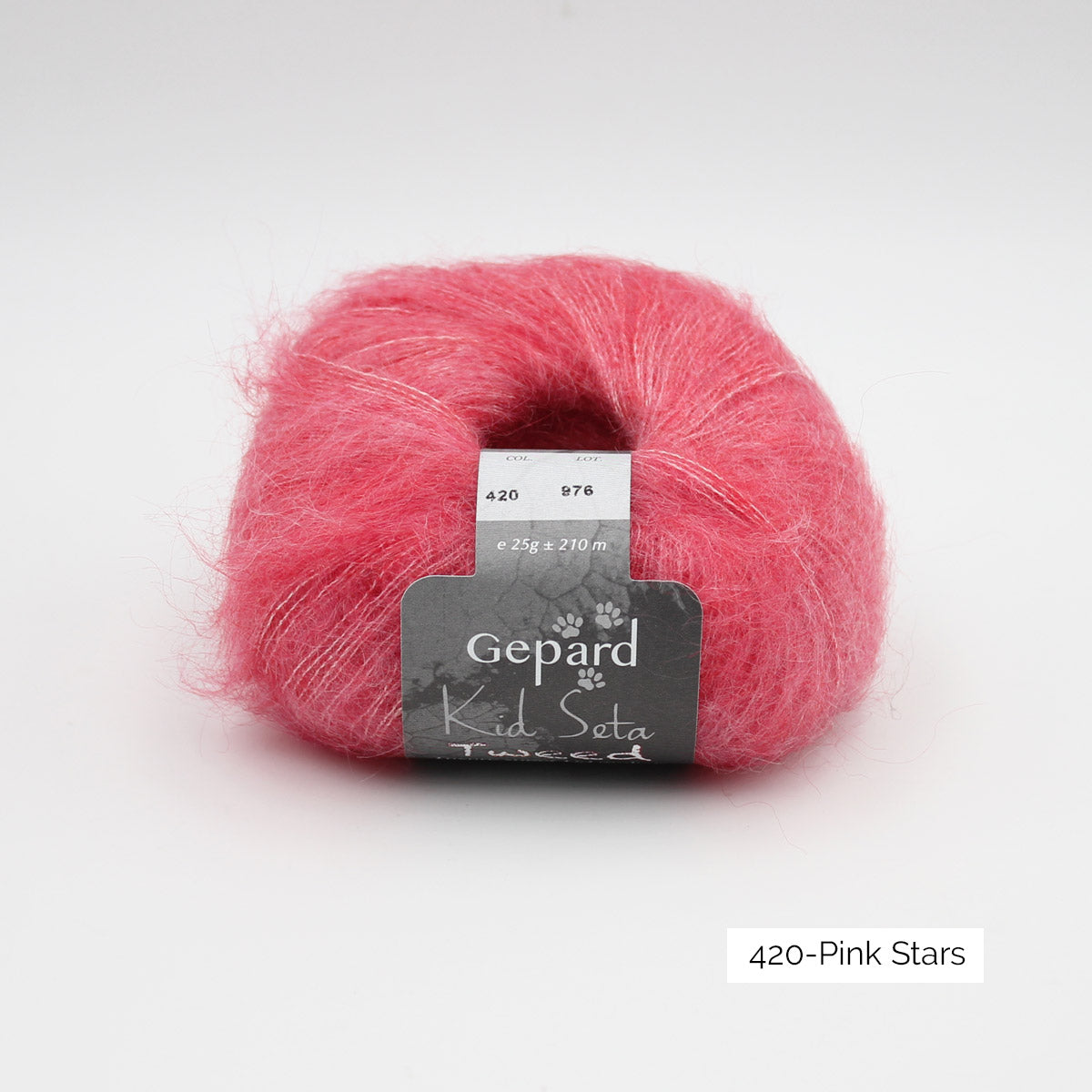 Kid Seta Tweed de Gepard Garn coloris T420 Pink Stars