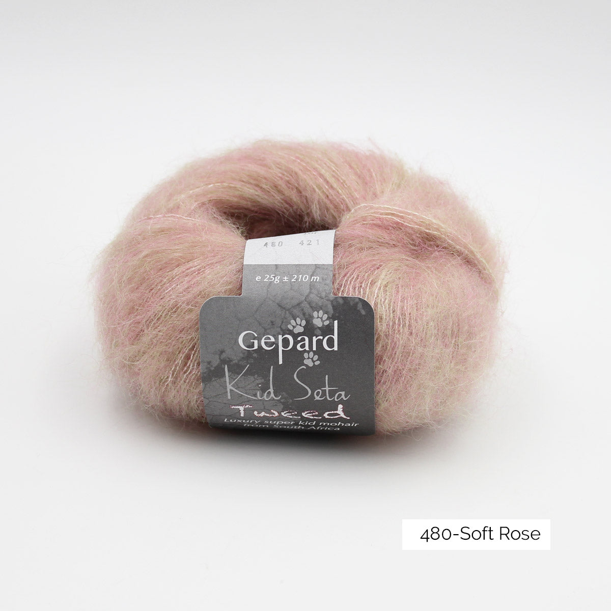 Kid Seta Tweed de Gepard Garn coloris T480 Soft Rose