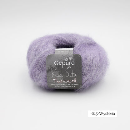 Kid Seta Tweed de Gepard Garn coloris T615 Wysteria