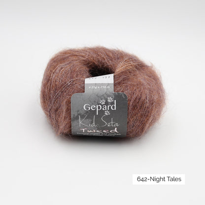 Kid Seta Tweed de Gepard Garn coloris T642 Night Tales