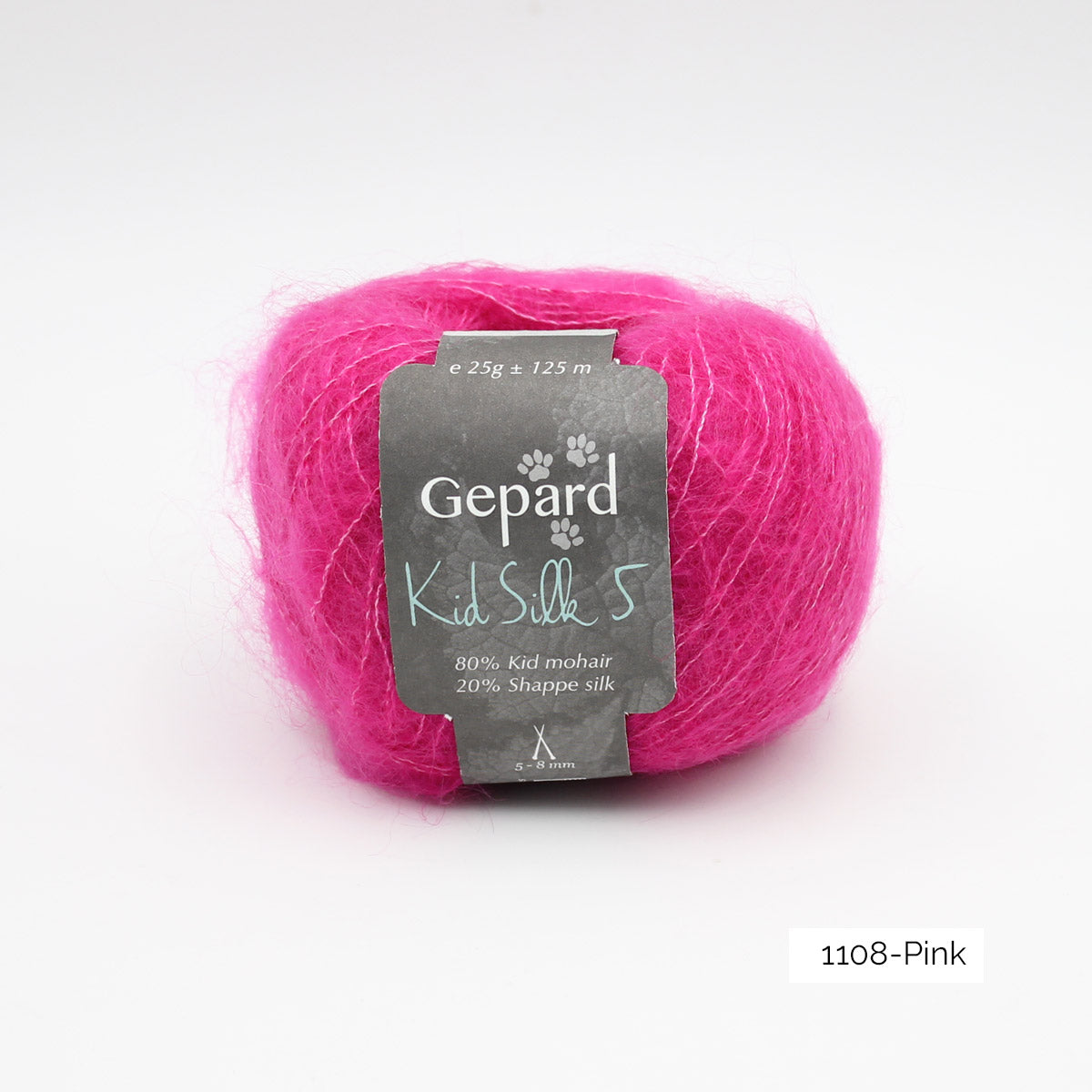 Pelote de Kid Silk 5 de Gepard Garn coloris 1008 Pink