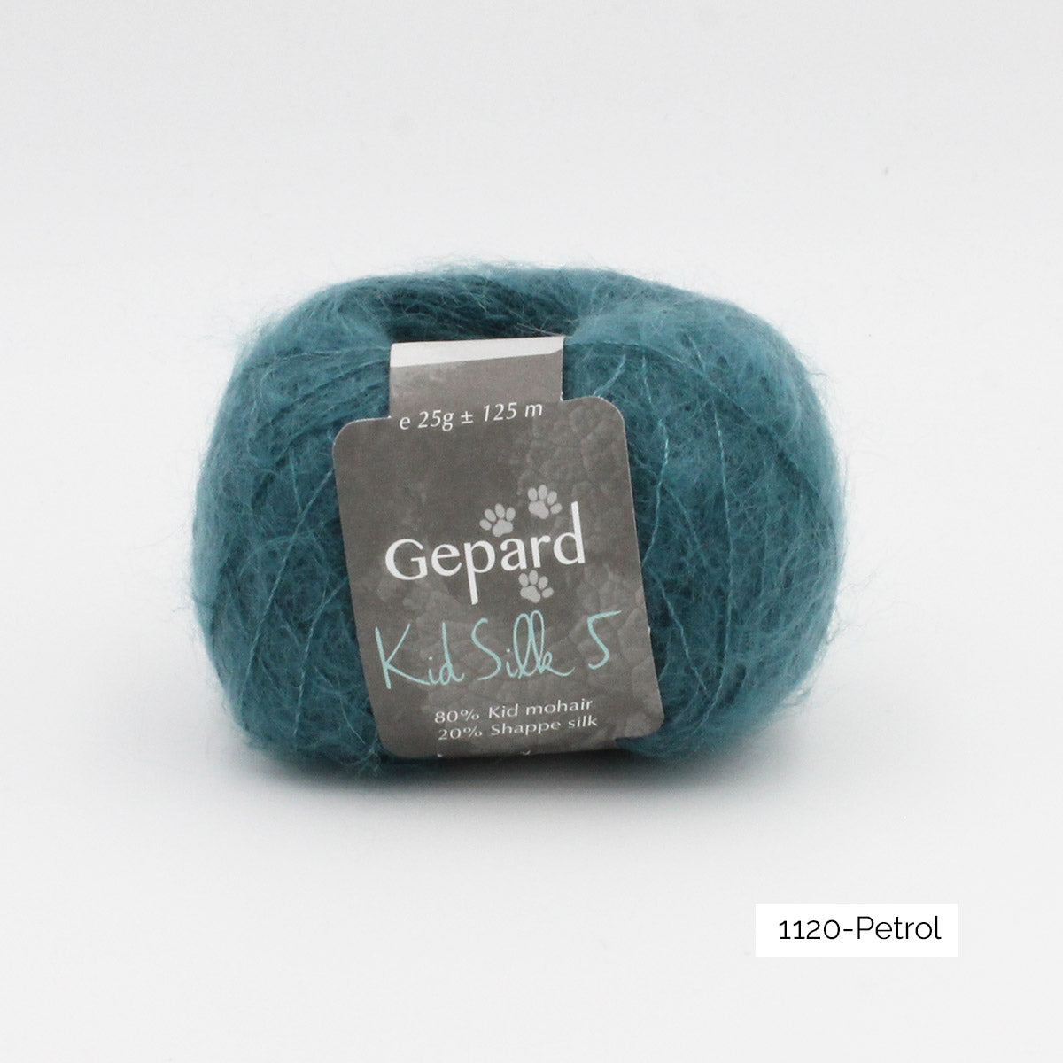 Pelote de Kid Silk 5 de Gepard Garn coloris 1120 Petrol