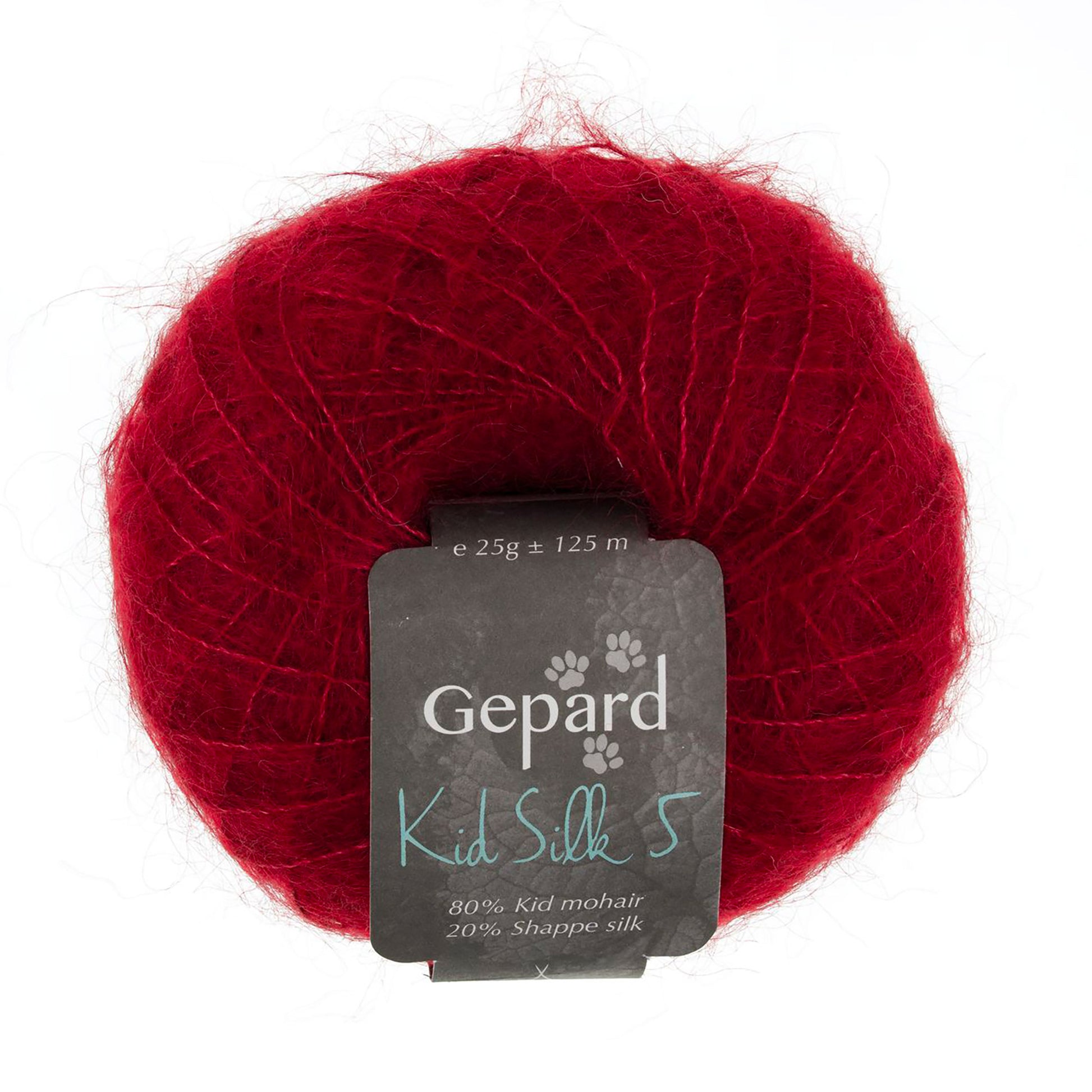 Pelote de Kid Silk 5 de Gepard Garn coloris 350 Port Wine