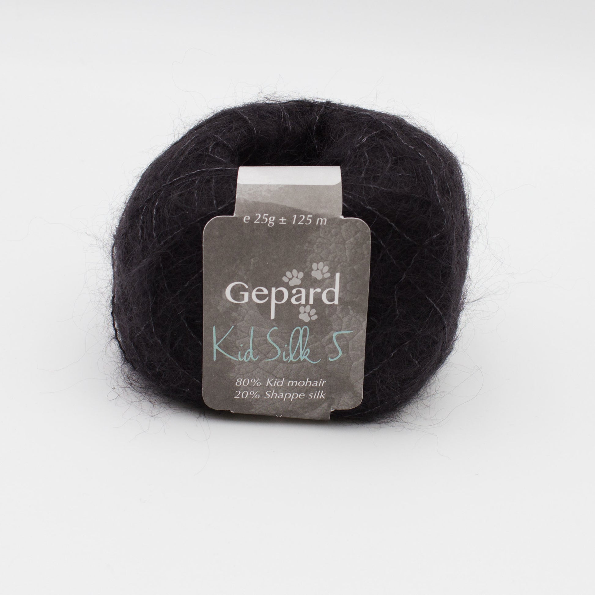 Pelote de Kid Silk 5 de Gepard Garn coloris 407 Black