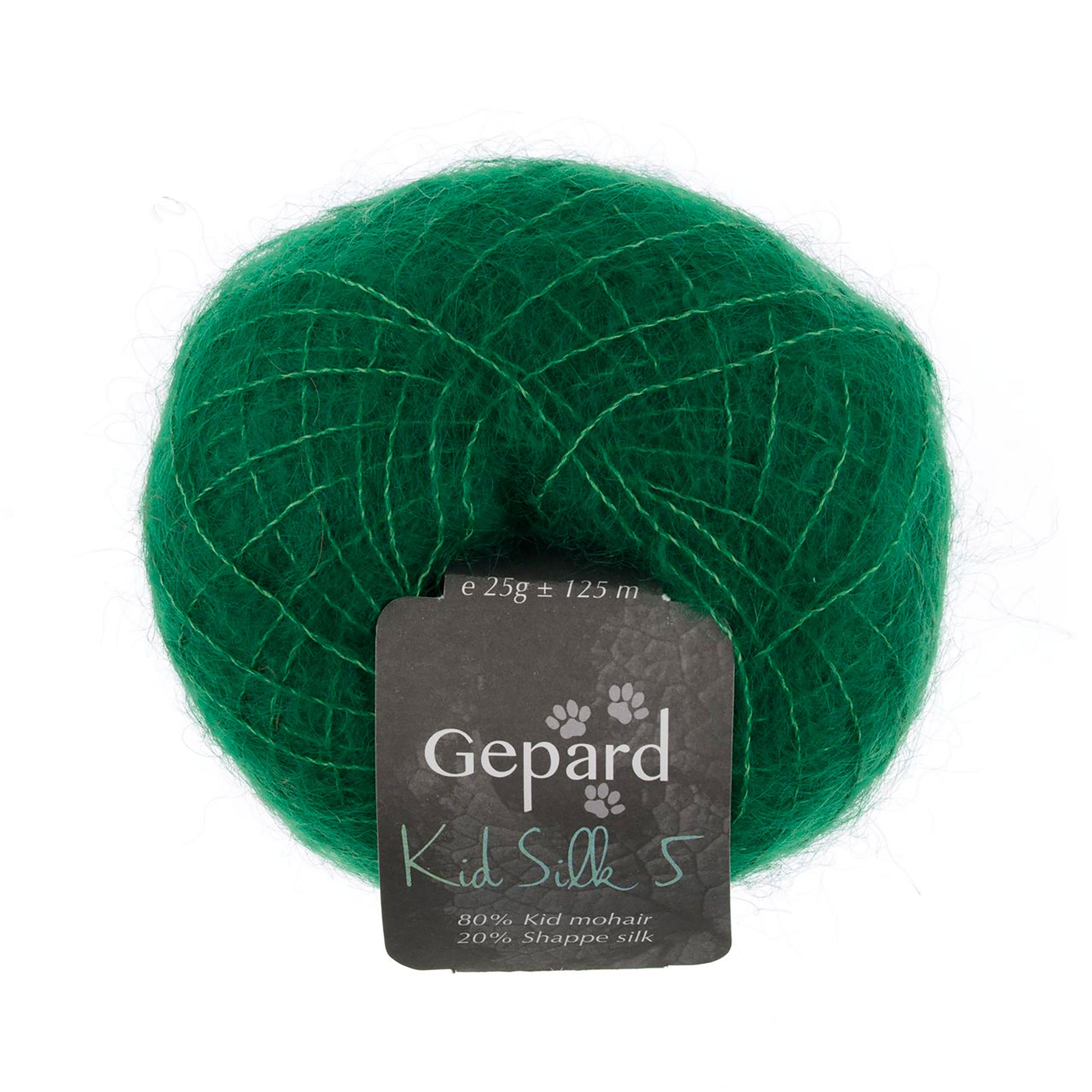 Pelote de Kid Silk 5 de Gepard Garn coloris 840 Moss Green