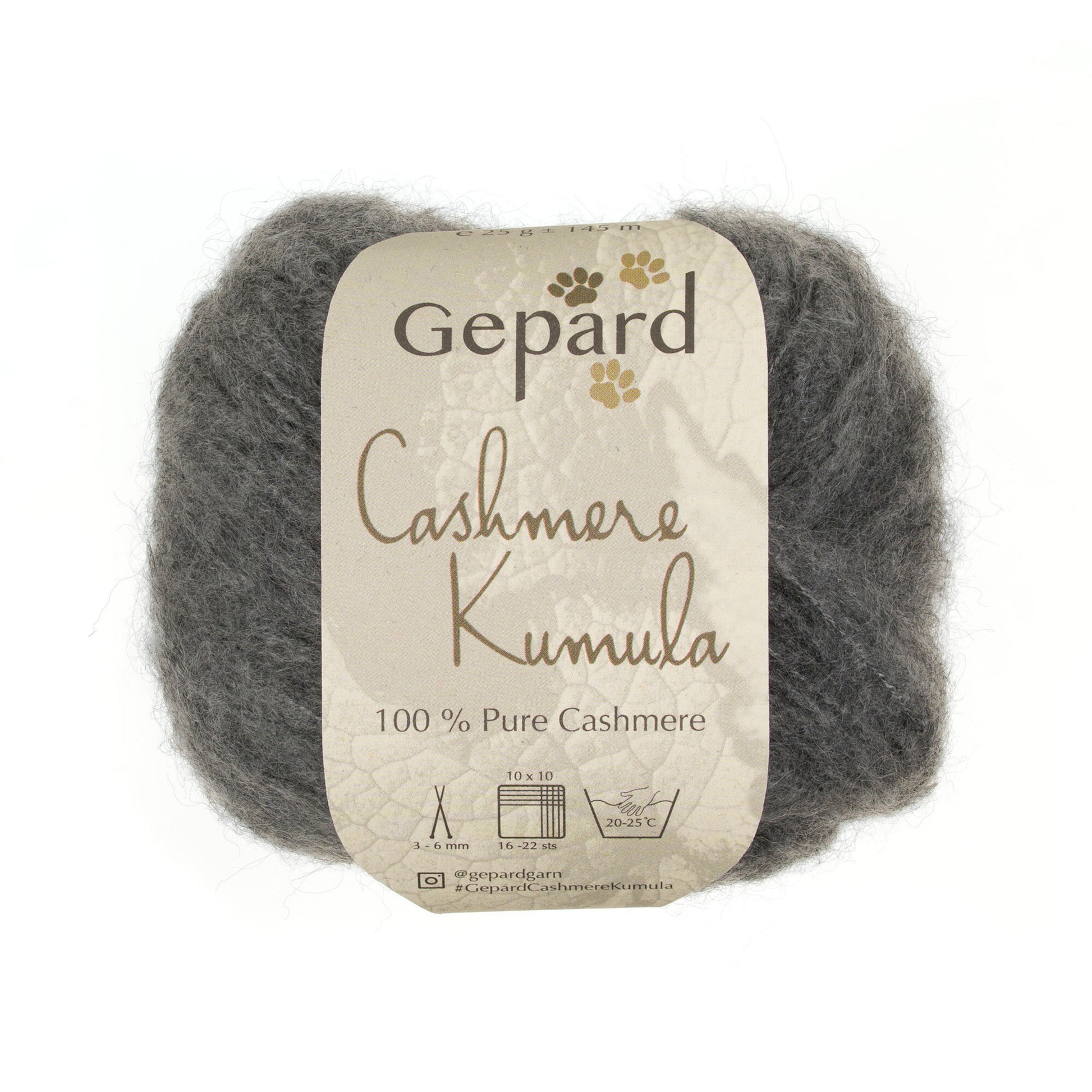 Pelote de Cashmere Kumula de Gepard Garn coloris 540 Grey
