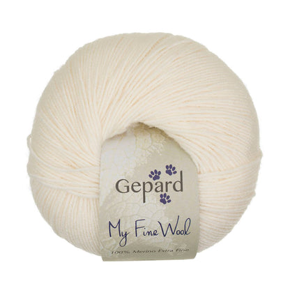 My Fine Wool de Gepard Garn coloris 101 Cream