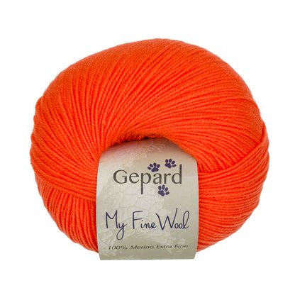 My Fine Wool de Gepard Garn coloris 230 Orange