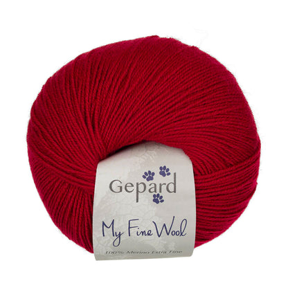 My Fine Wool de Gepard Garn coloris 340 Raspberry