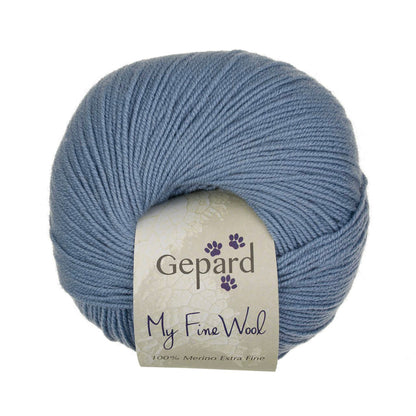 My Fine Wool de Gepard Garn coloris 722 Air Force Blue