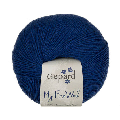 My Fine Wool de Gepard Garn coloris 758 Royal Blue