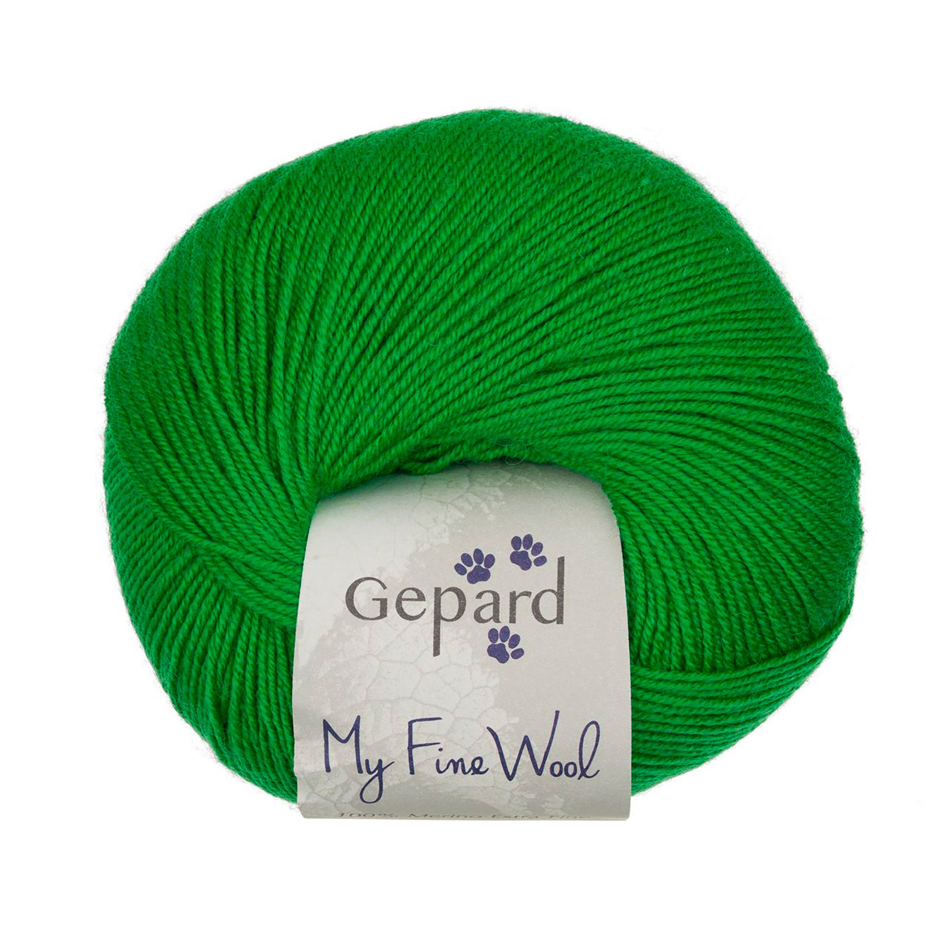 My Fine Wool de Gepard Garn coloris 832 Bright Green