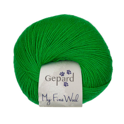 My Fine Wool de Gepard Garn coloris 832 Bright Green