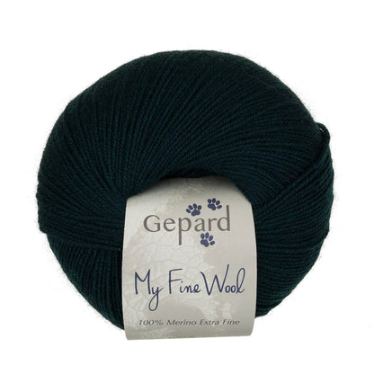 My Fine Wool de Gepard Garn coloris 882 Midnight Green