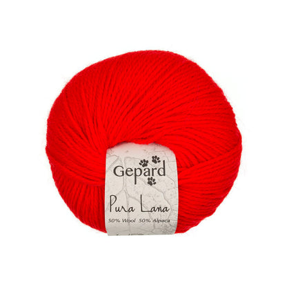 Pura Lana de Gepard Garn coloris 329 Bright Red