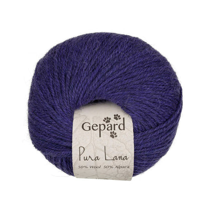 Pura Lana de Gepard Garn coloris 670 Dark Purple