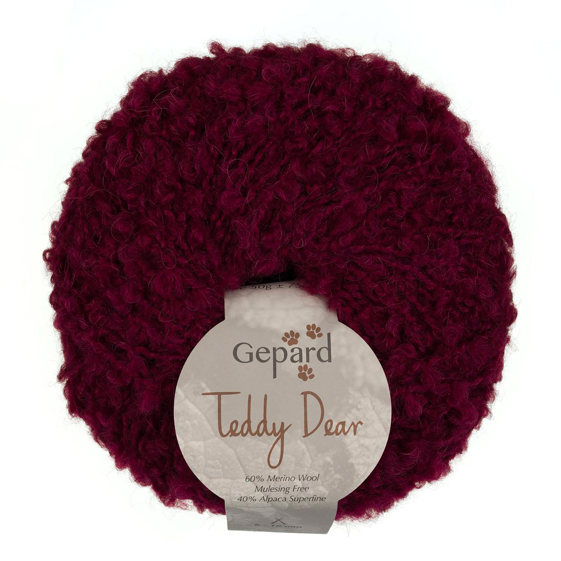 Teddy Dear de Gepard Garn coloris 470 Dark Cherry