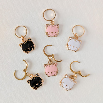 Set de marqueurs Hello Kim (3 fixes + 3 amovibles), modèle 40 L'Innocence Faite Chat (mix)