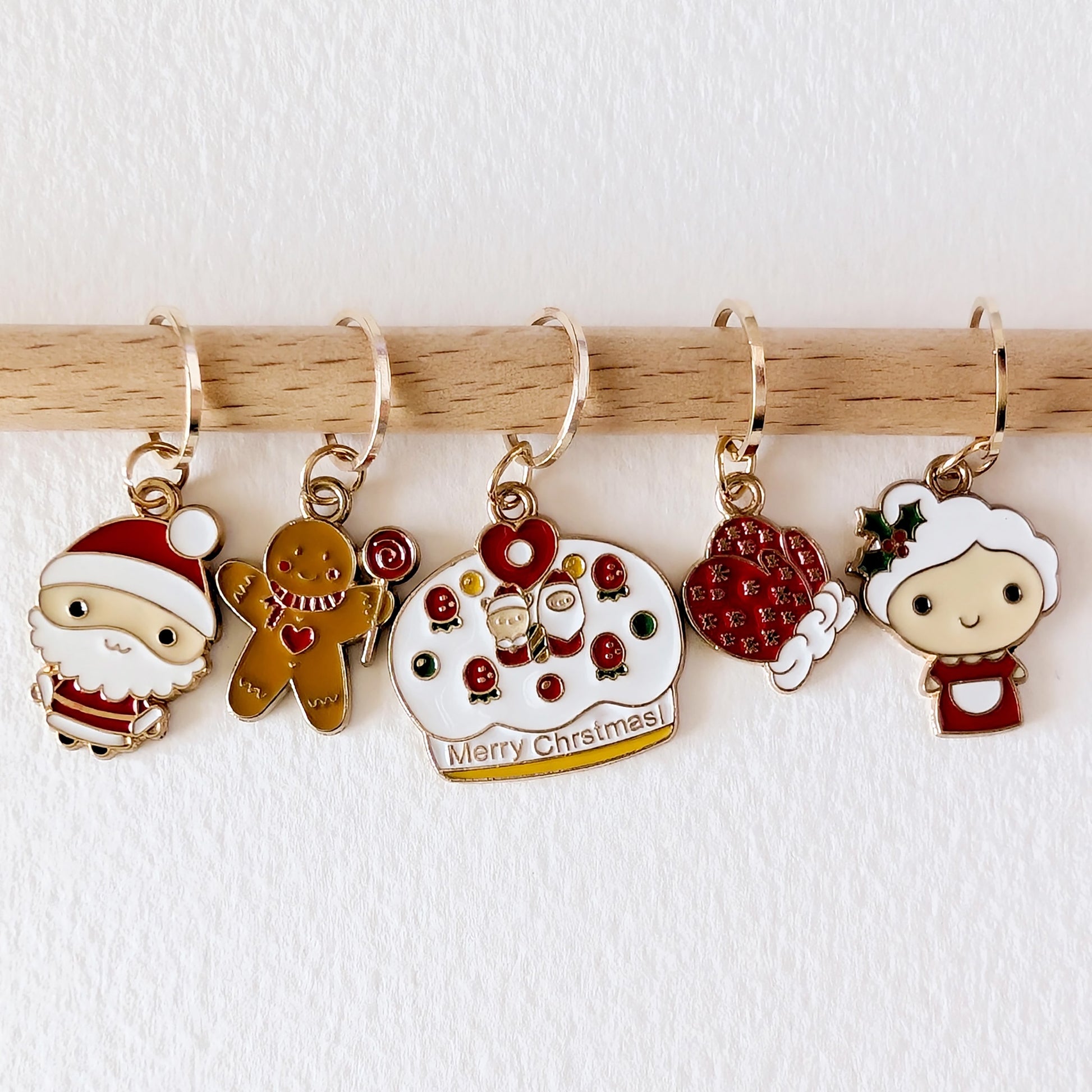 Set d'anneaux marqueurs Hello Kim, modèle 42 Noël au Pôle Nord