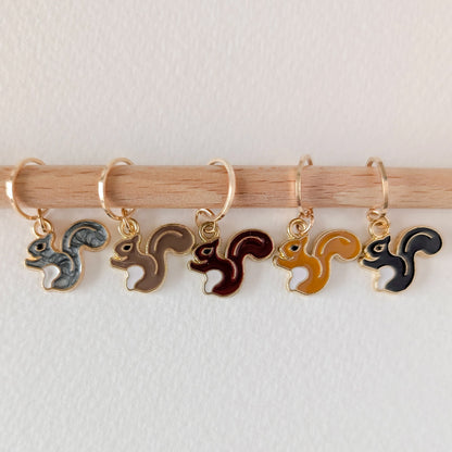 Set d'anneaux marqueurs Hello Kim, modèle 47 Cinq Nuances d'Ecureuils (fixes)