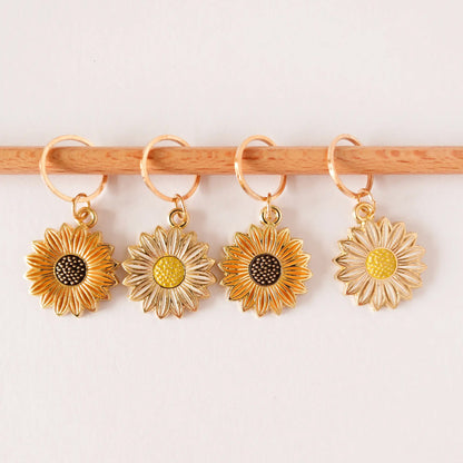 Set d'anneaux marqueurs Hello Kim, modèle 46 Les Tournesols (fixes)