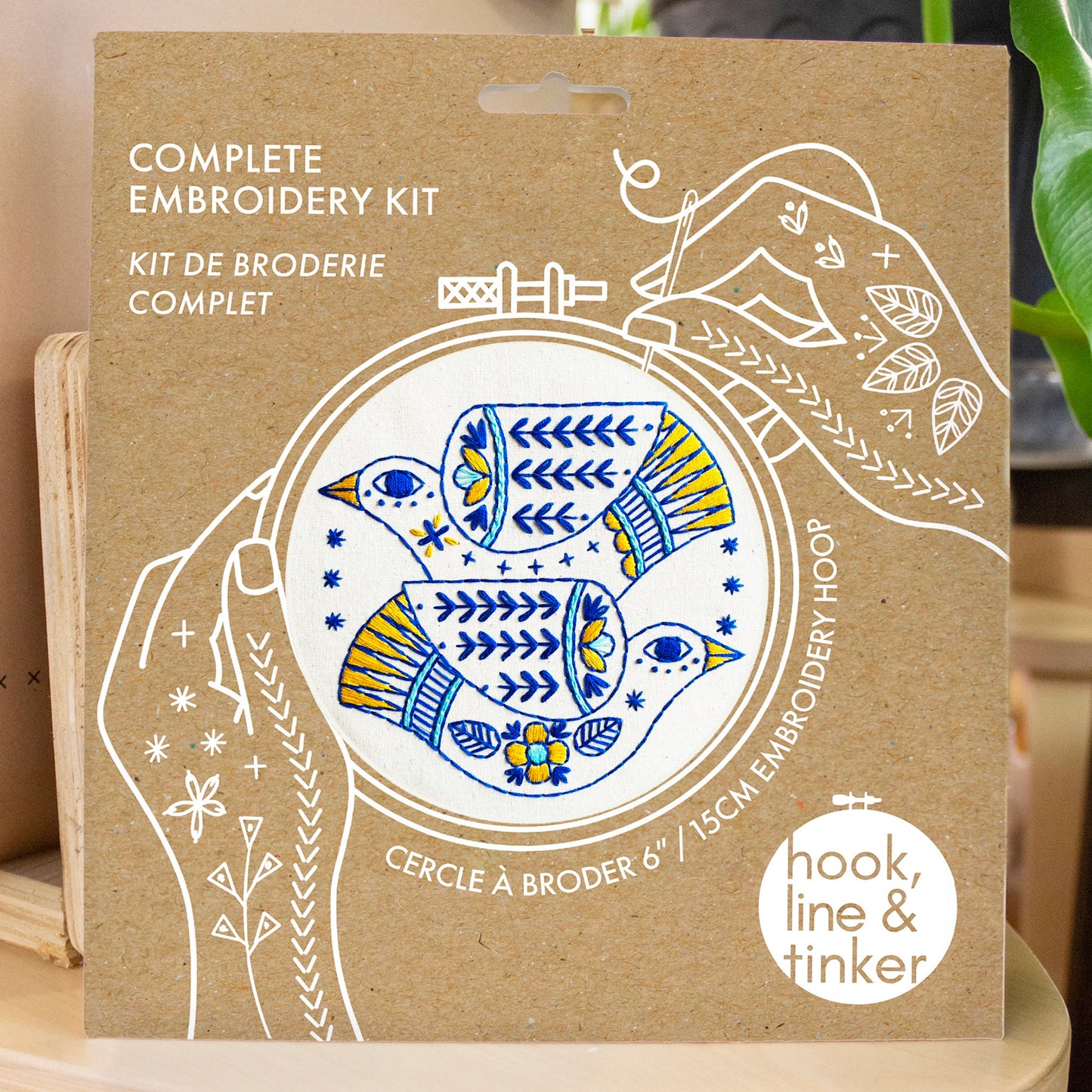 Kit de broderie Hook Line & Tinker, modèle   Colombes