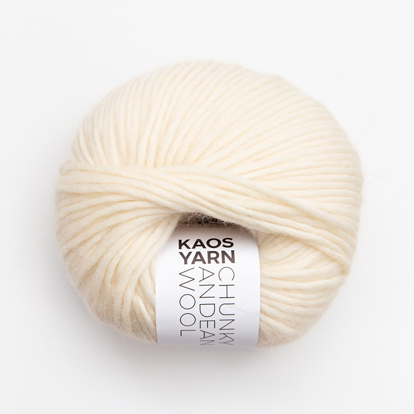 Pelote de Chunky Andean Wool de Kaos Yarn coloris 6001 Natural