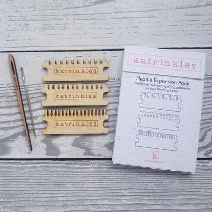 Pack d'extension pour le darning loom de Katrinkles : peignes supplémentaires de différentes tailles pour l'outil de raccomodage