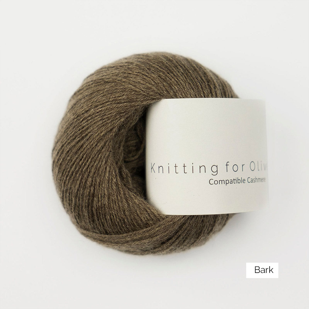 Pelote de fil dentelle pur cachemire Compatible Cashmere de Knitting for Olive (KFO) coloris Bark (écorce)