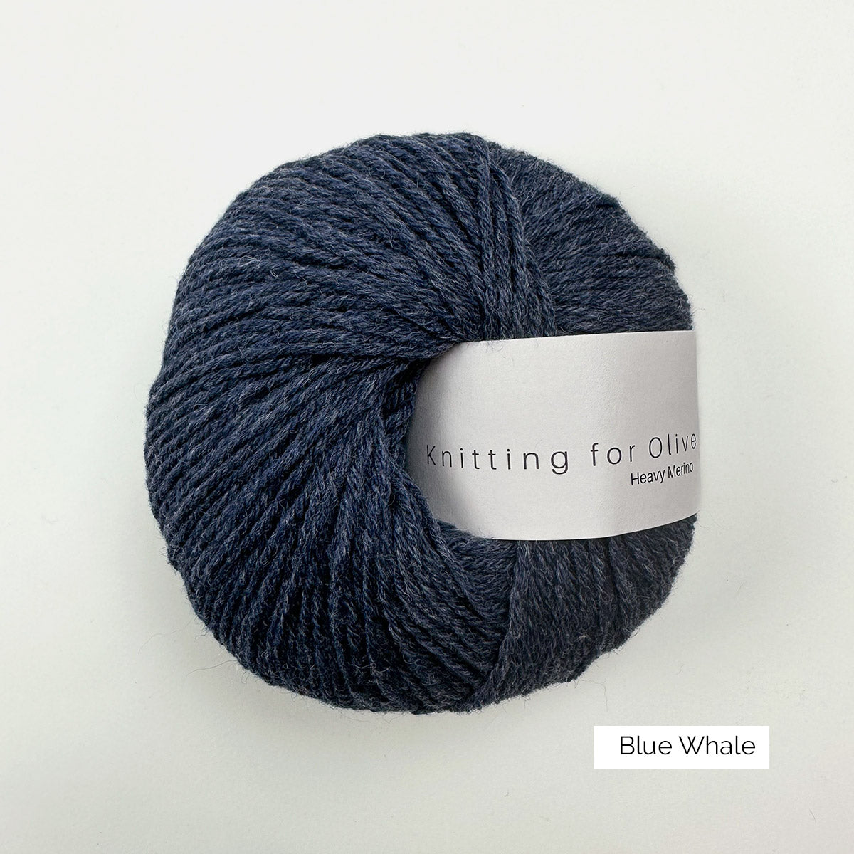 Pelote de mérinos non superwash Heavy Merino de Knitting for Olive (KFO) coloris Blue Whale