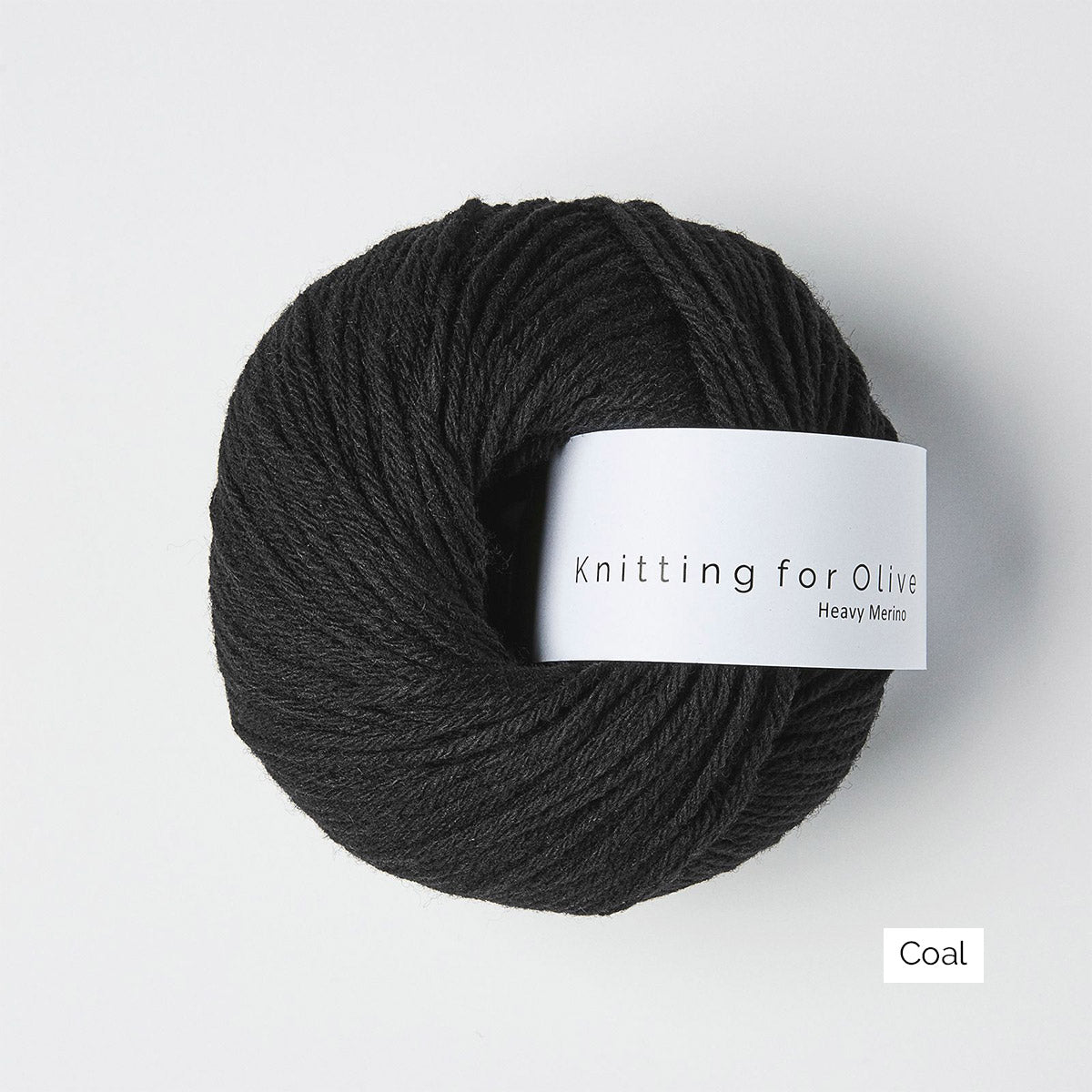 Pelote de Heavy Merino de Knitting for Olive (KFO) coloris Coal (charbon)