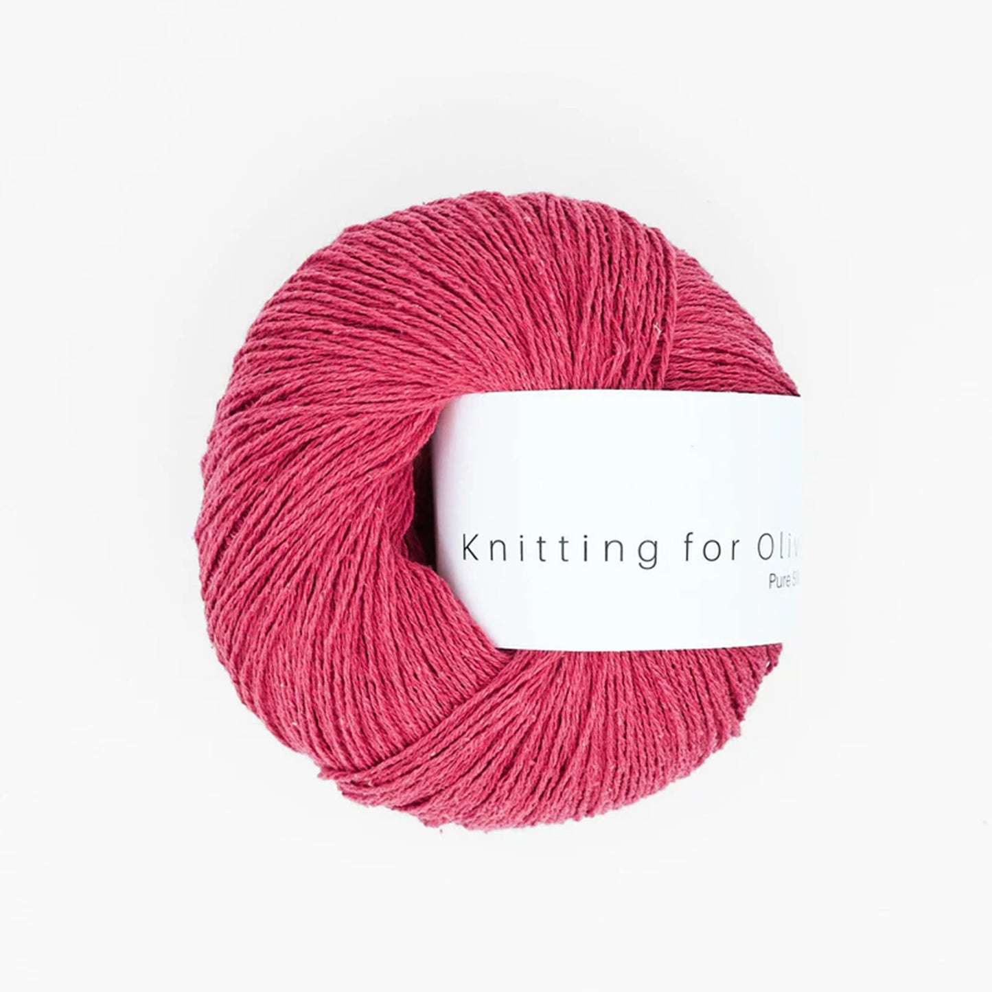 Pelote de Pure Silk de Knitting for Olive (KFO) coloris Rasperry Red