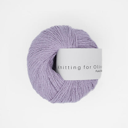 Pelote de Pure Silk de Knitting for Olive (KFO) coloris Unicorn Purple