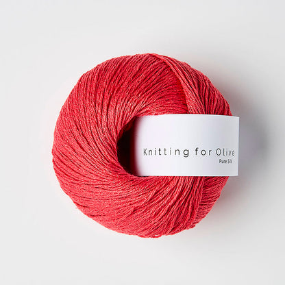 Pelote de Pure Silk de Knitting for Olive (KFO) coloris Watermelon