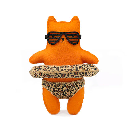 Kit de broderie Felted Doll de Kiriki Press modèle Leo Cat