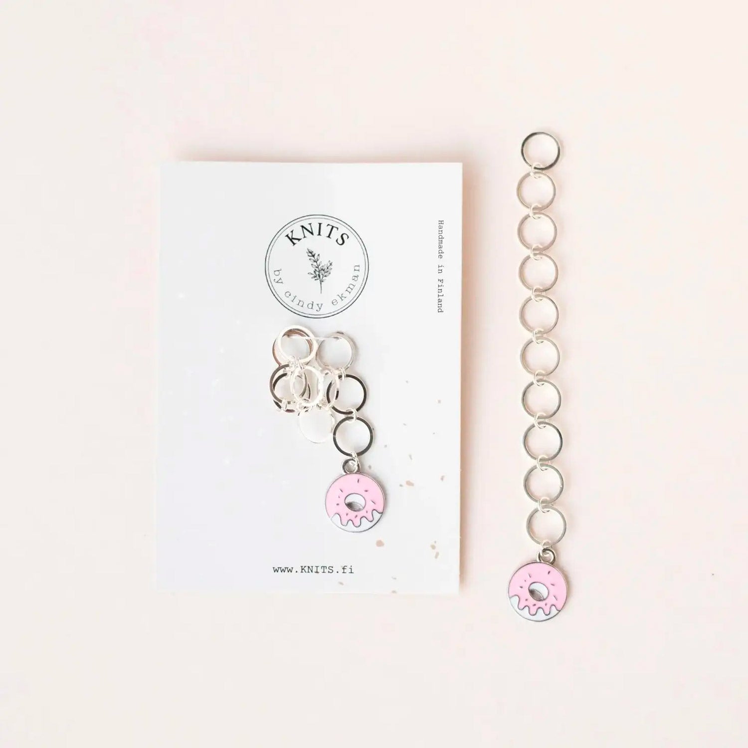 Compte-rangs chaînette Knits by ce, modèle Donut