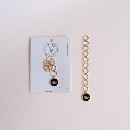 Compte-rangs chaînette Knits by ce, modèle Papillon