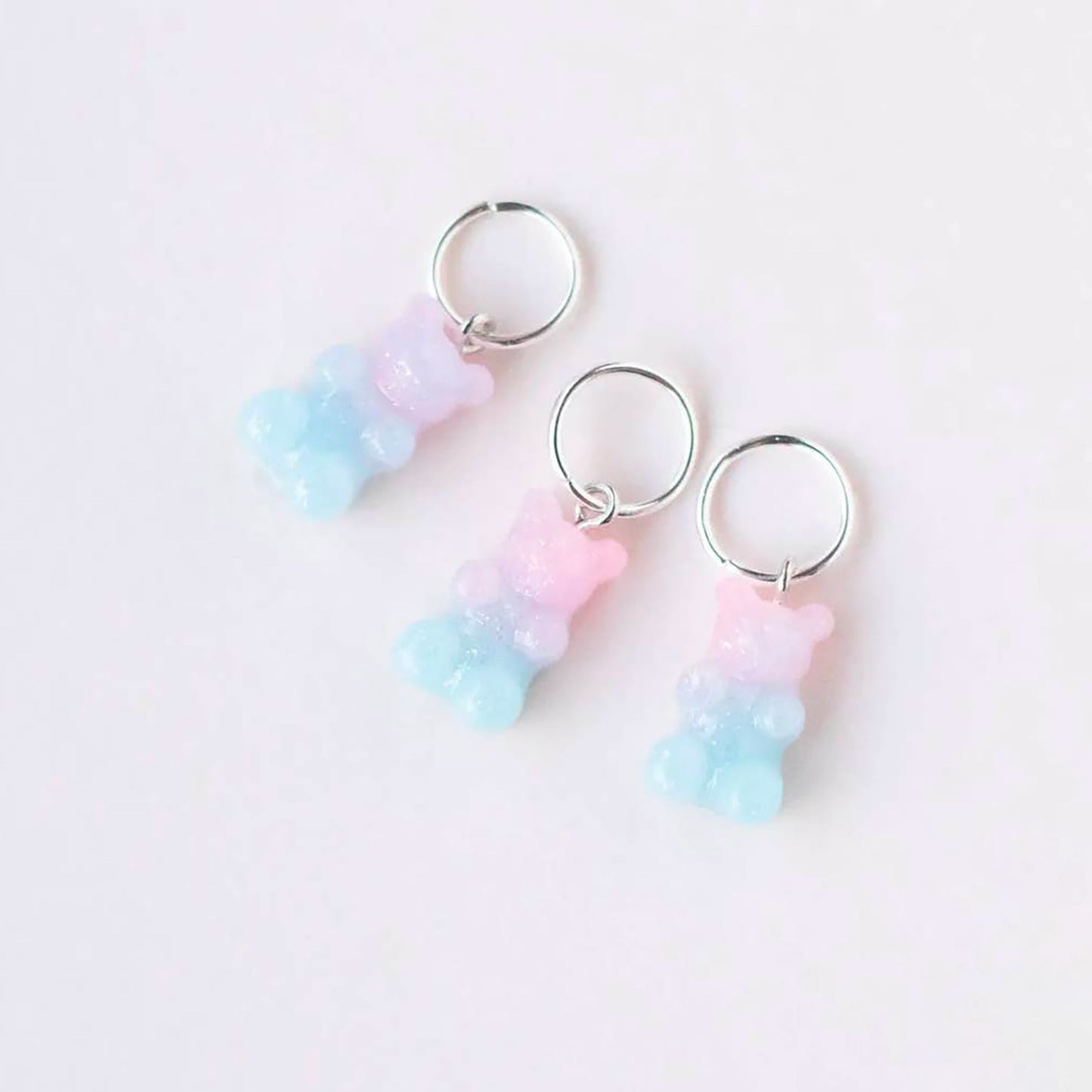 Anneau marqueur de Knits by ce, modèle Nounours pastel (fixe)